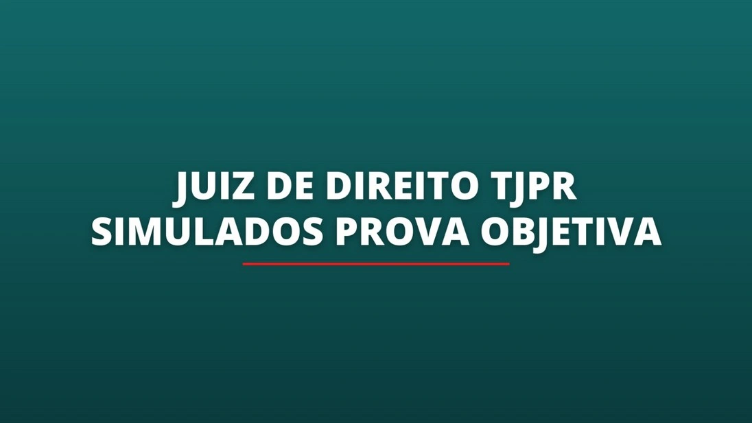 Juiz De Direito Tjpr Simulados Prova Objetiva Juris Magnum